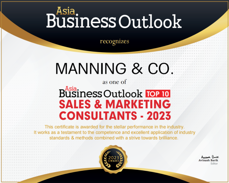 Manning & Co. Awarded Top Marketing Consultants 2023 in Asia by Asia Business Outlook