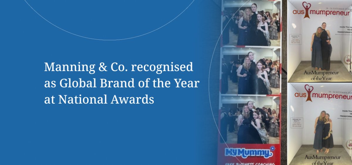 Manning & Co. recognised as Global Brand of the Year at National Awards